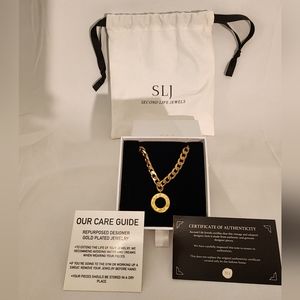 Second Life Jewels - Authentic Repurposed Designer - Fendi Necklace